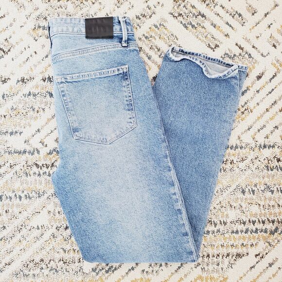 Paige Stella Straight Jean Distressed Denim Jeans Womens 30" - Picture 13 of 13